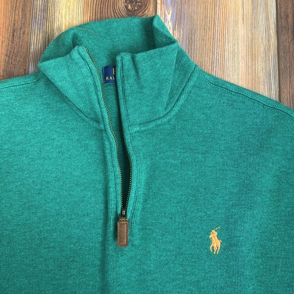 Polo Ralph Lauren green French rib pullover - Picture 4 of 7